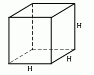 Khối lượng của một khối lập phương